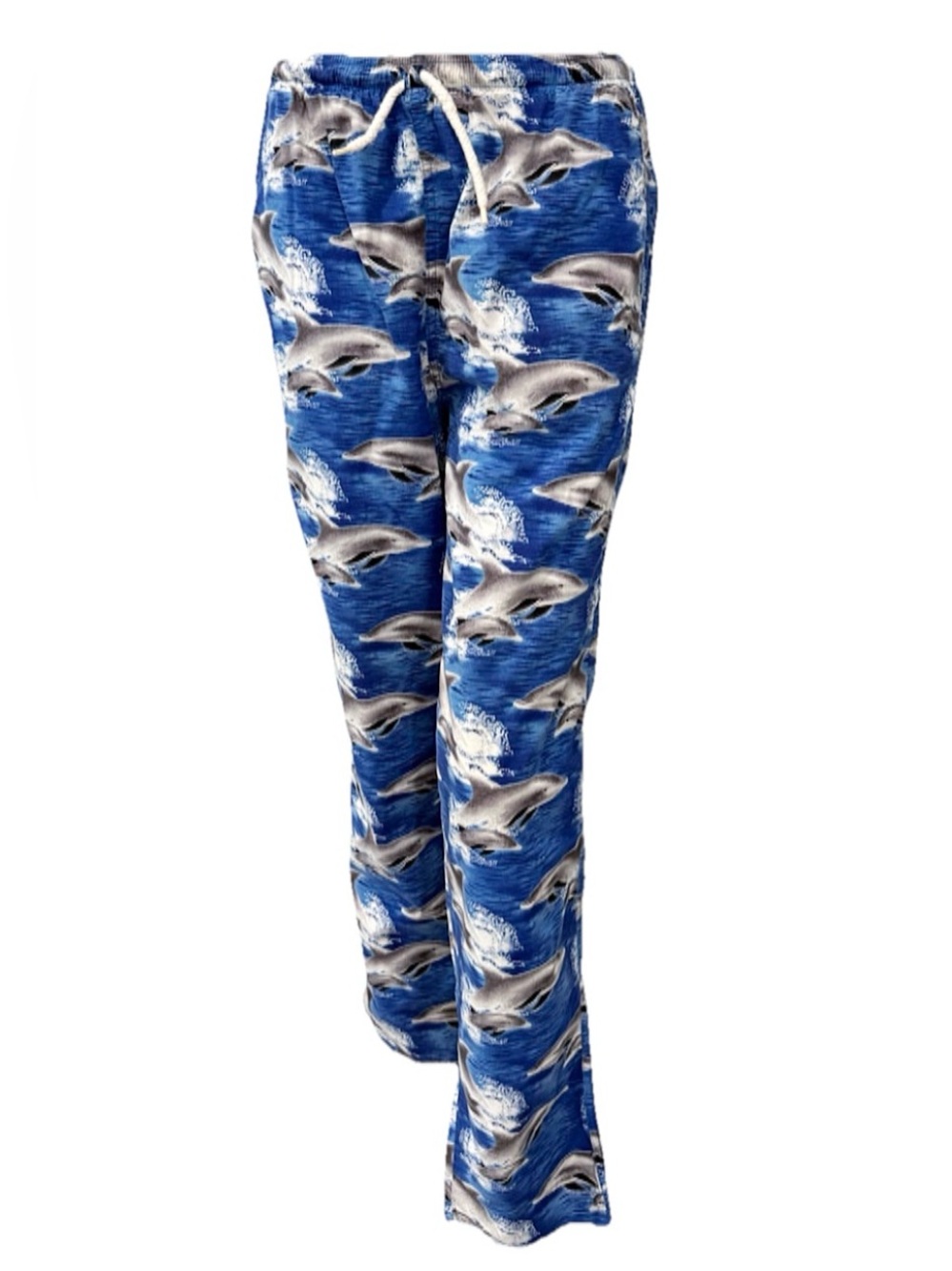 S.C.R.U.B.S. Dolphin Print Scrub Pants Size S Blue 100% Cotton Made USA